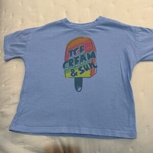 Zara Toddler Blue Tee Size 3T Short Sleeve